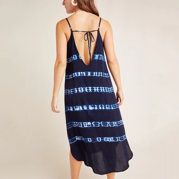 Anthro Cloth & Stone Mia Tie-Dyed Midi Dress - Picture 2 of 5